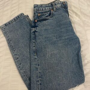 Zara blue fade straight leg jeans Size 2